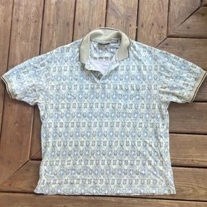 Vintage Men's 90's Michael Austin Golf Polo Collared Shirt Size. L